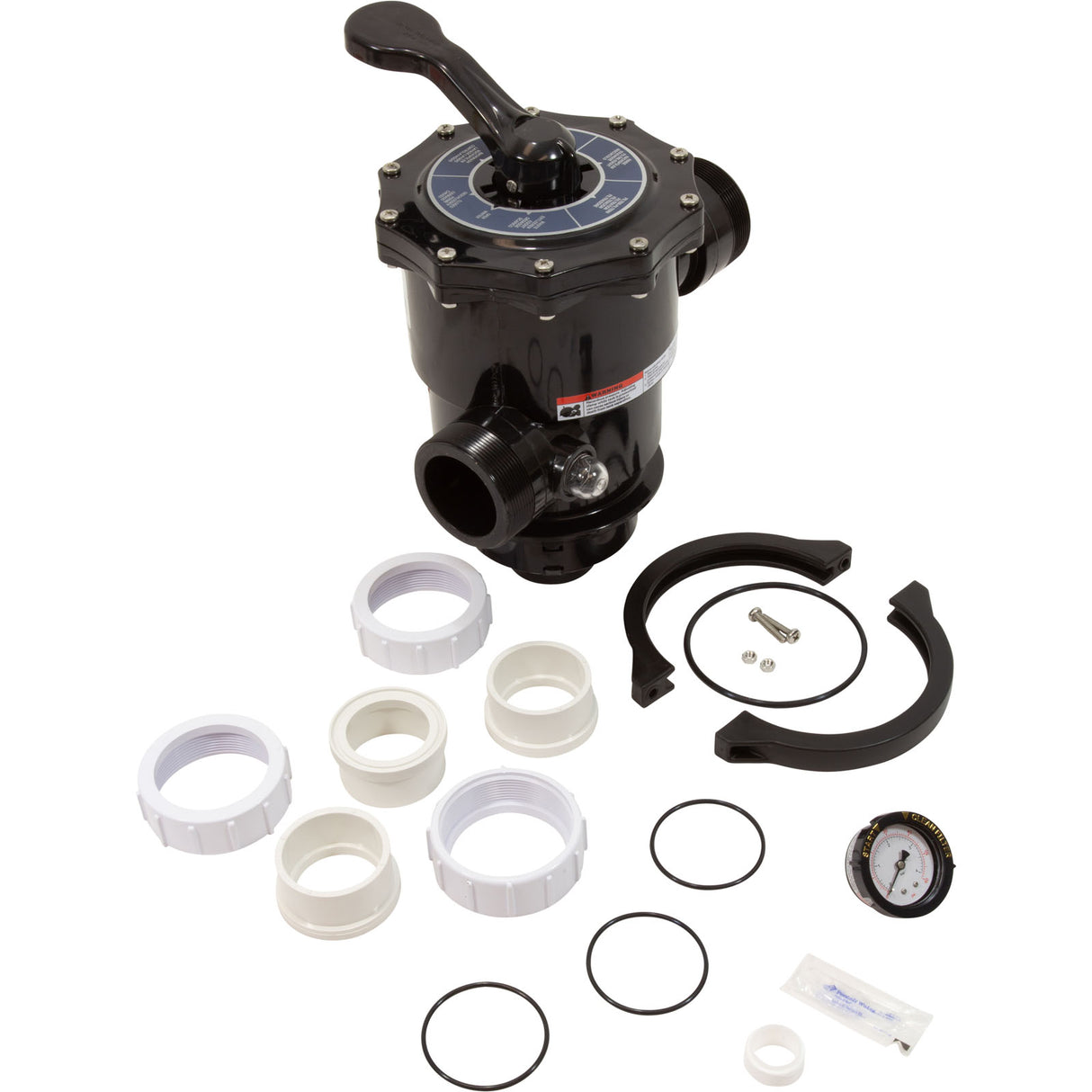 MPV, Pentair 2" Top Mount Hybrid, 6 Pos, Clamp-On, w/Fittings : 262525 - Pentair - 788379862220 - PartsForSpas.com
