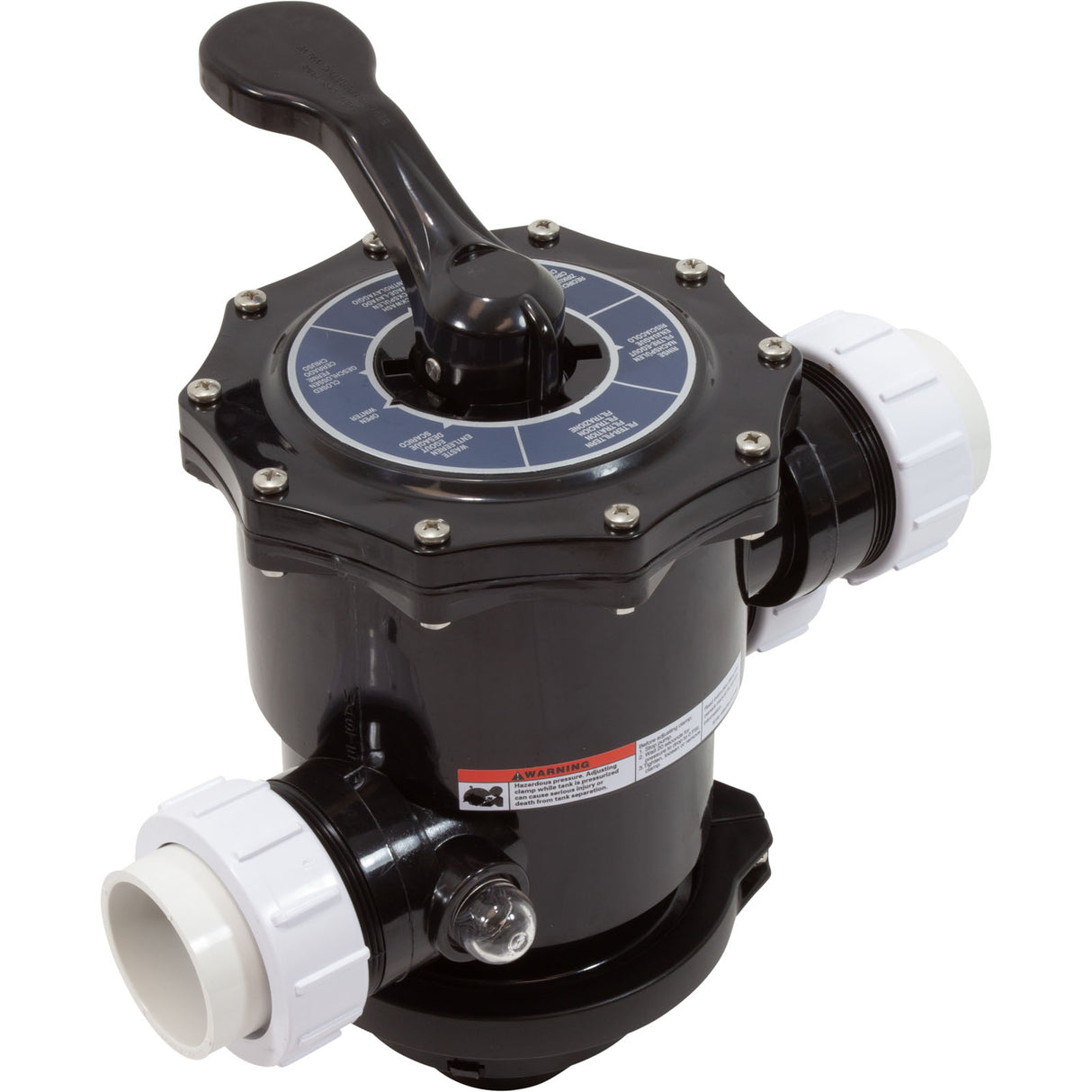 MPV, Pentair 2" Top Mount Hybrid, 6 Pos, Clamp-On, w/Fittings : 262525 - Pentair - 788379862220 - PartsForSpas.com