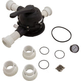 Multiport Valve, Carvin 15VK-24, 1-1/2", 6 Pos, w/ Unions : 39258405R - Carvin - 39258405R - PartsForSpas.com