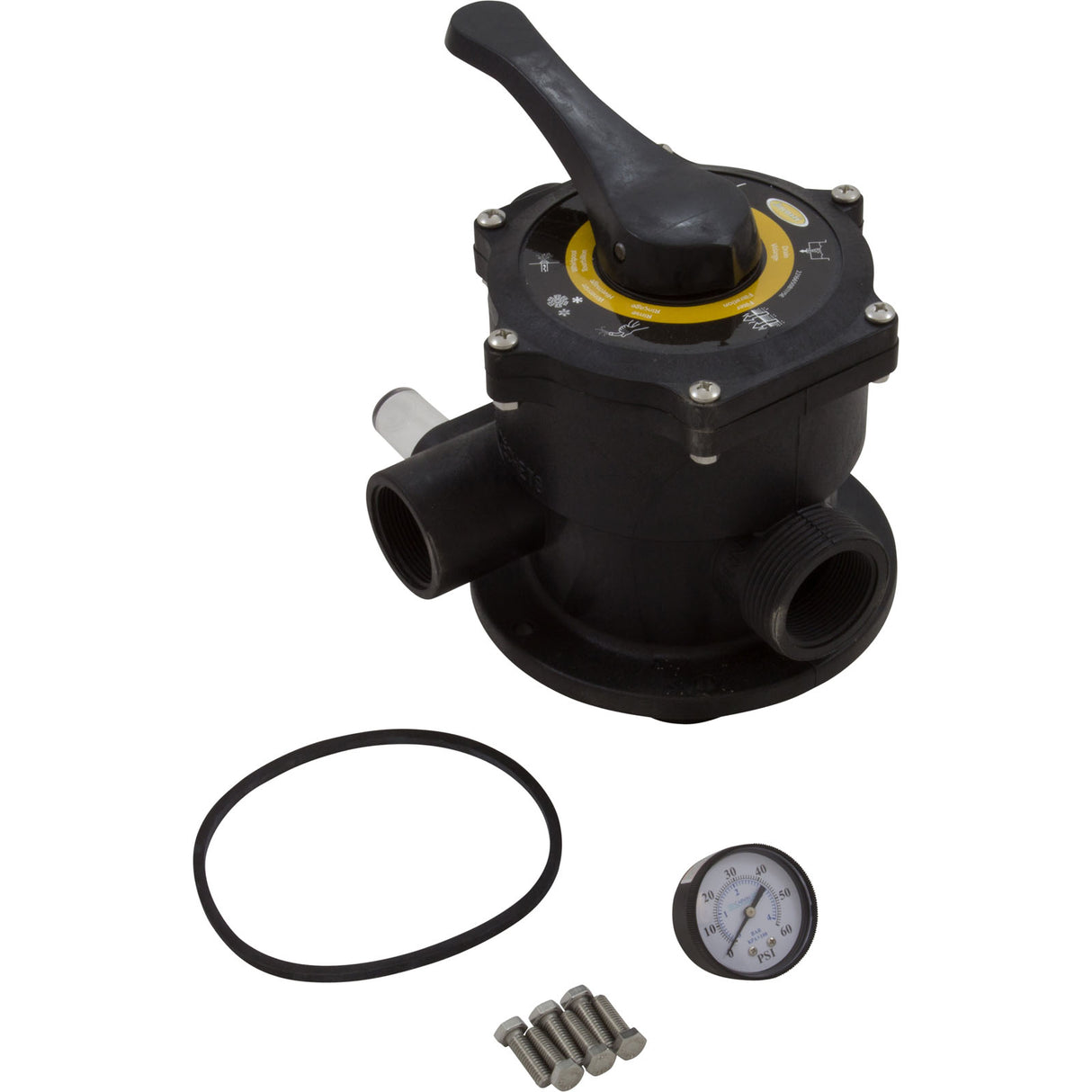Multiport Valve, Carvin DVK7, 1-1/2", 7 Pos, Bolt : 39-2628-03-R - Carvin - 39-2628-03-R - PartsForSpas.com