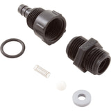 Check Valve, Mazzei C83, 1/2"mpt x 3/8"b, PVDF : C83-PVDF - Mazzei - C83-PVDF - PartsForSpas.com