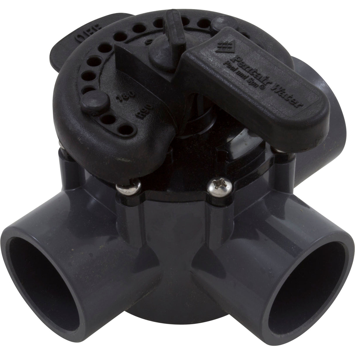 Diverter Valve, Pentair, 2" Spigot x 1-1/2" Slip, 3 Way : 263037 - PacFab/Pentair - 788379644345 - PartsForSpas.com