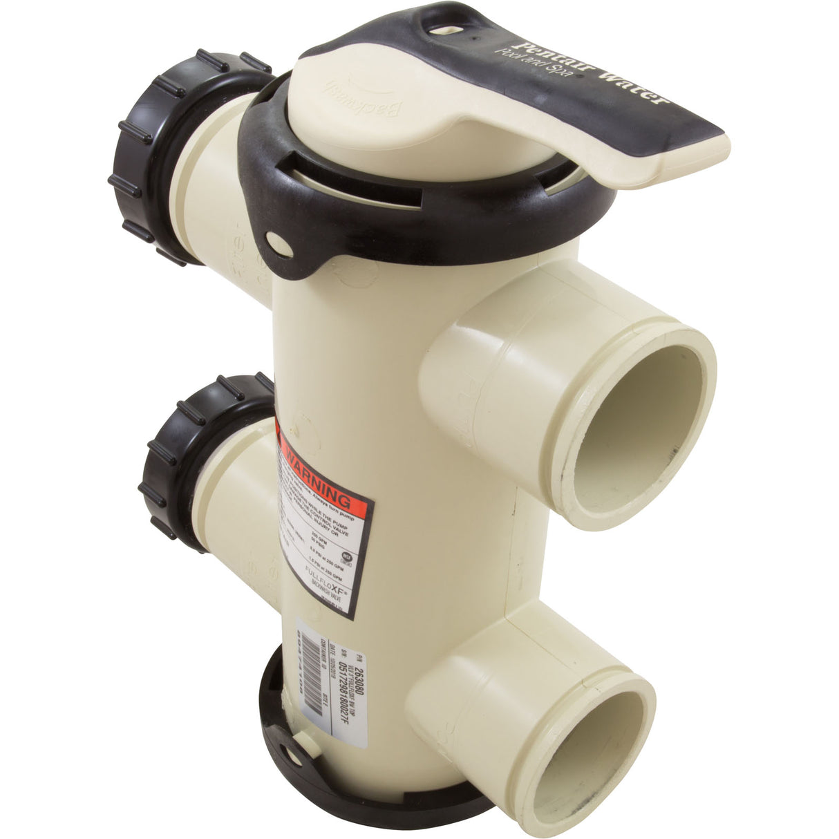 Backwash Valve, Pentair FullFloXF, w/2" Unions : 263080 - Pentair - 788379852955 - PartsForSpas.com