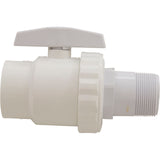 Ball Valve, Hayward Trim Line 2-Way, 1.5" MPT x 1.5" Slip : SP0723S - Hayward - 0610377045001 - PartsForSpas.com