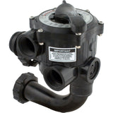 Multiport Valve, Hayward SP0710X62, 1-1/2", 6 Pos, w/Gauge : SP0710X62 - Hayward - 0610377044578 - PartsForSpas.com
