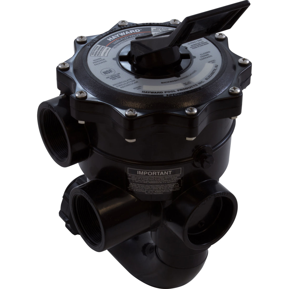MPV, Hayward Pro Series Sand Filter, 2", SM, 6 Pos, w/ Gauge : SP0715X62 - Hayward Pool Products, Inc. - 0610377044783 - PartsForSpas.com