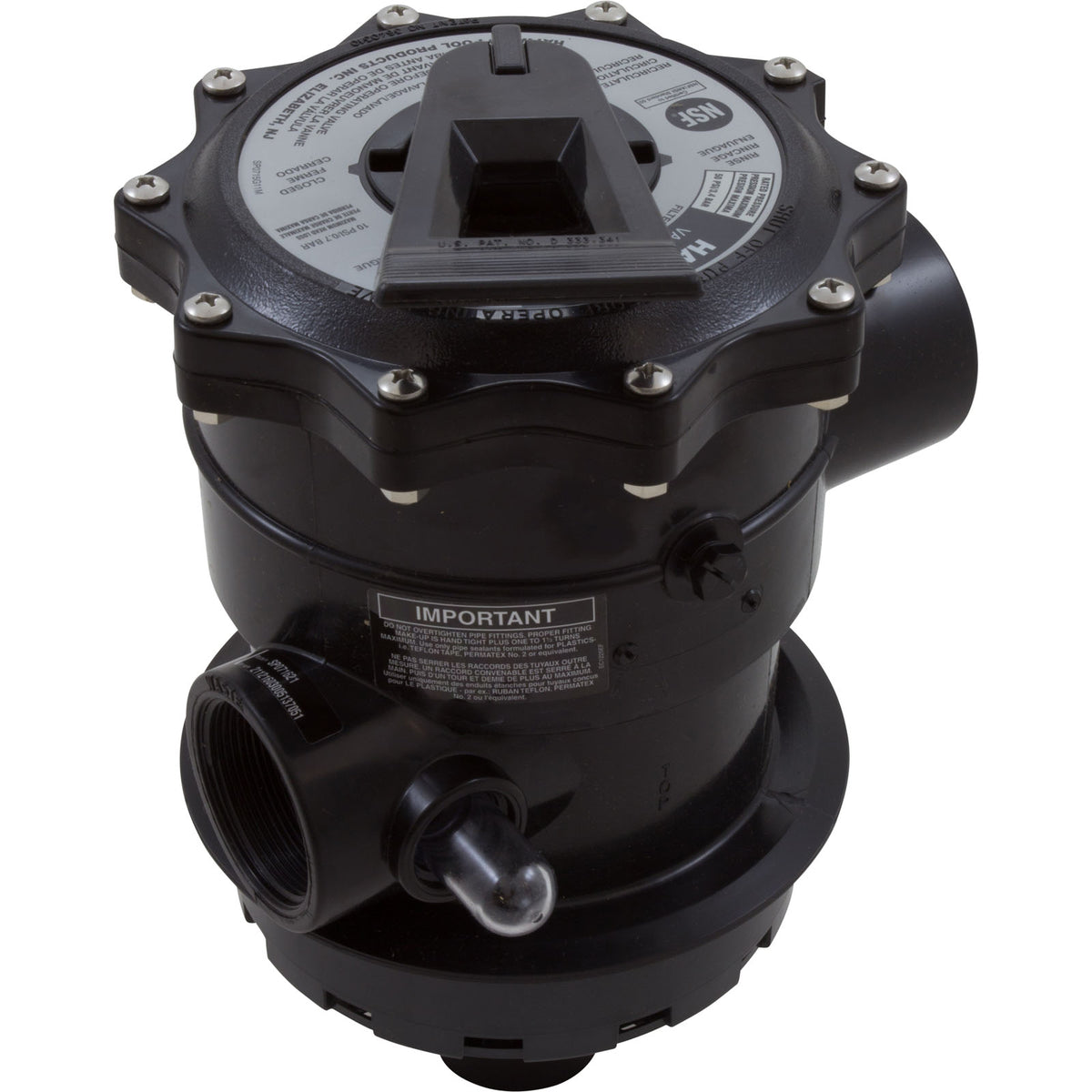 Multiport Valve, Hayward SP071621, 2", 6 Position : SP071621 - Hayward - 0610377228701 - PartsForSpas.com
