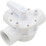 Diverter Valve, Olympic, 1-1/2"fpt, 3-Way, White : AFT100T - Champlain Plastics - 063741240104 - PartsForSpas.com