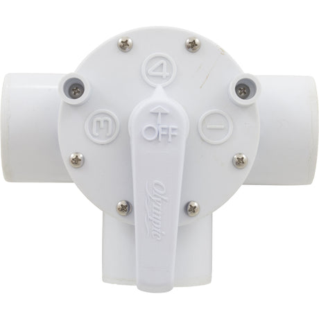 Diverter Valve, Olympic, 1-1/2"fpt, 3-Way, White : AFT100T - Champlain Plastics - 063741240104 - PartsForSpas.com