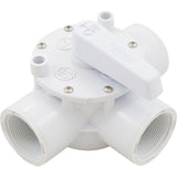 Diverter Valve, Olympic, 1-1/2"fpt, 3-Way, White : AFT100T - Champlain Plastics - 063741240104 - PartsForSpas.com