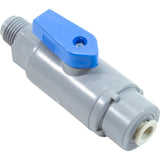 Ball Valve, Rola-Chem, Quick Connect, 1/4" Tubing x 1/4"mpt : 550054 - Rola-Chem/Paradise Industries - 757706002257 - PartsForSpas.com