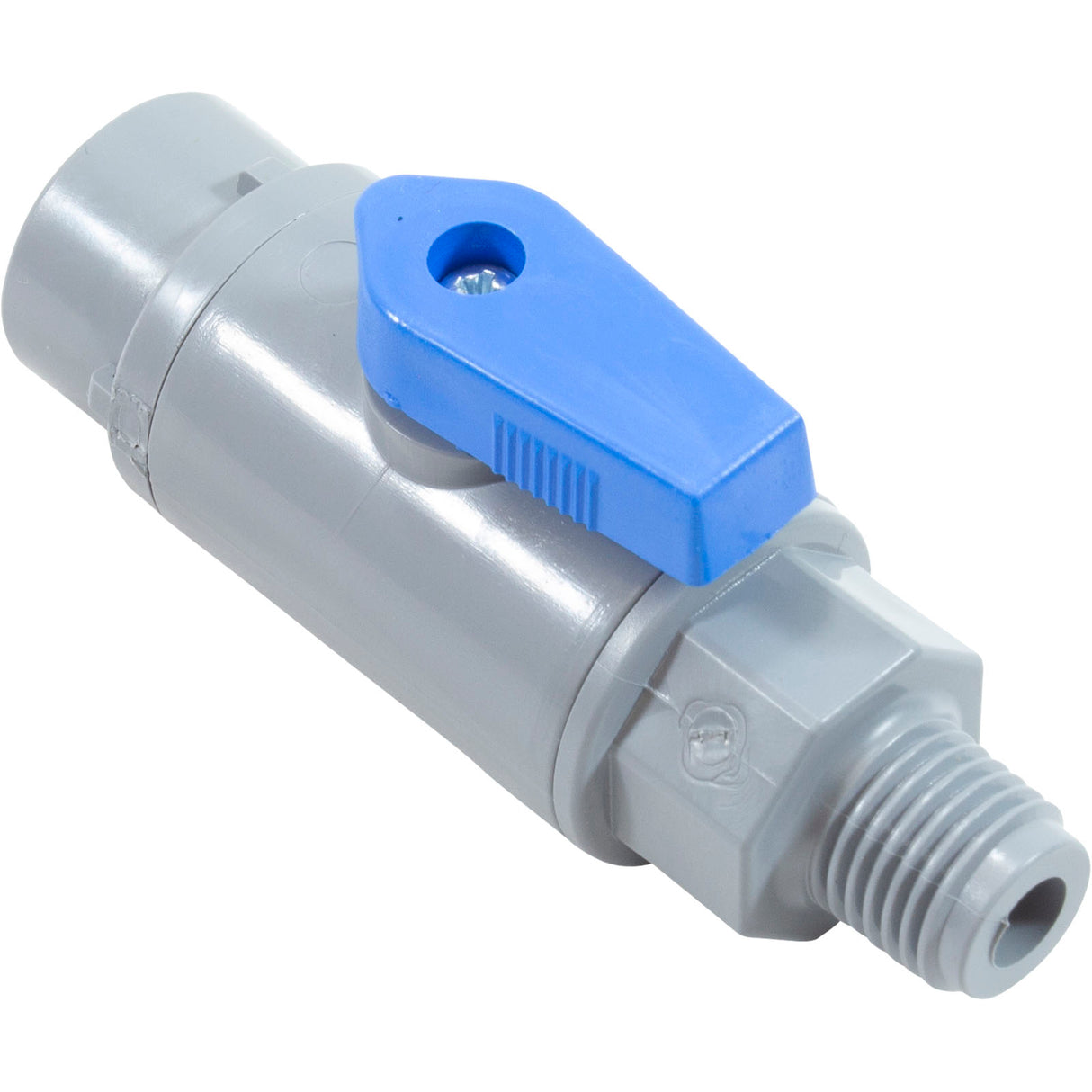 Ball Valve, Rola-Chem, Quick Connect, 1/4" Tubing x 1/4"mpt : 550054 - Rola-Chem/Paradise Industries - 757706002257 - PartsForSpas.com