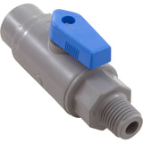 Ball Valve, Rola-Chem, Quick Connect, 3/8" Tubing x 1/4"mpt : 7125190 - Rola-Chem/Paradise Industries - 757706003049 - PartsForSpas.com