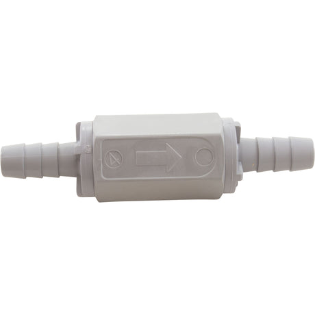 Check Valve, Rola-Chem, 3/8" Barb x 3/8" Barb, In-Line : 521160 - Rola-Chem/Paradise Industries - 757706001717 - PartsForSpas.com