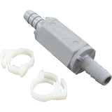 Check Valve, Rola-Chem, 3/8" Barb x 3/8" Barb, In-Line : 521160 - Rola-Chem/Paradise Industries - 757706001717 - PartsForSpas.com