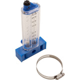 Flowmeter, Rola-Chem Vertical Mount, 1-1/2" PVC, 25-60 GPM : 570341V - Rola-Chem/Paradise Industries - 757706000628 - PartsForSpas.com