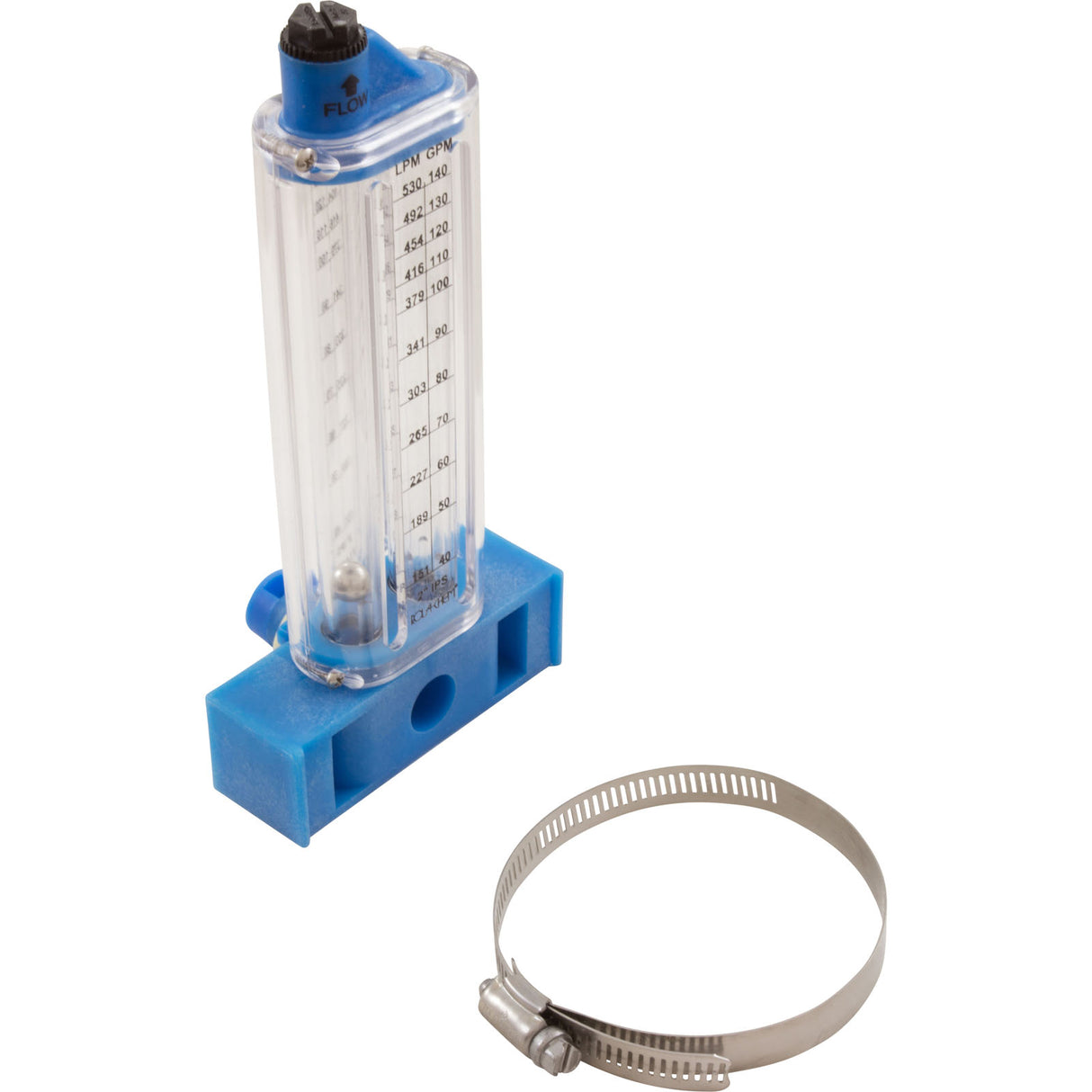 Flowmeter, Rola-Chem Vertical Mount, 2" PVC, 30-150 GPM : 570351V - Rola-Chem/Paradise Industries - 757706000680 - PartsForSpas.com