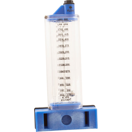 Flowmeter, Rola-Chem Side Mount, 4" PVC, 125-500 GPM : 570381S - Rola-Chem/Paradise Industries - 757706000840 - PartsForSpas.com