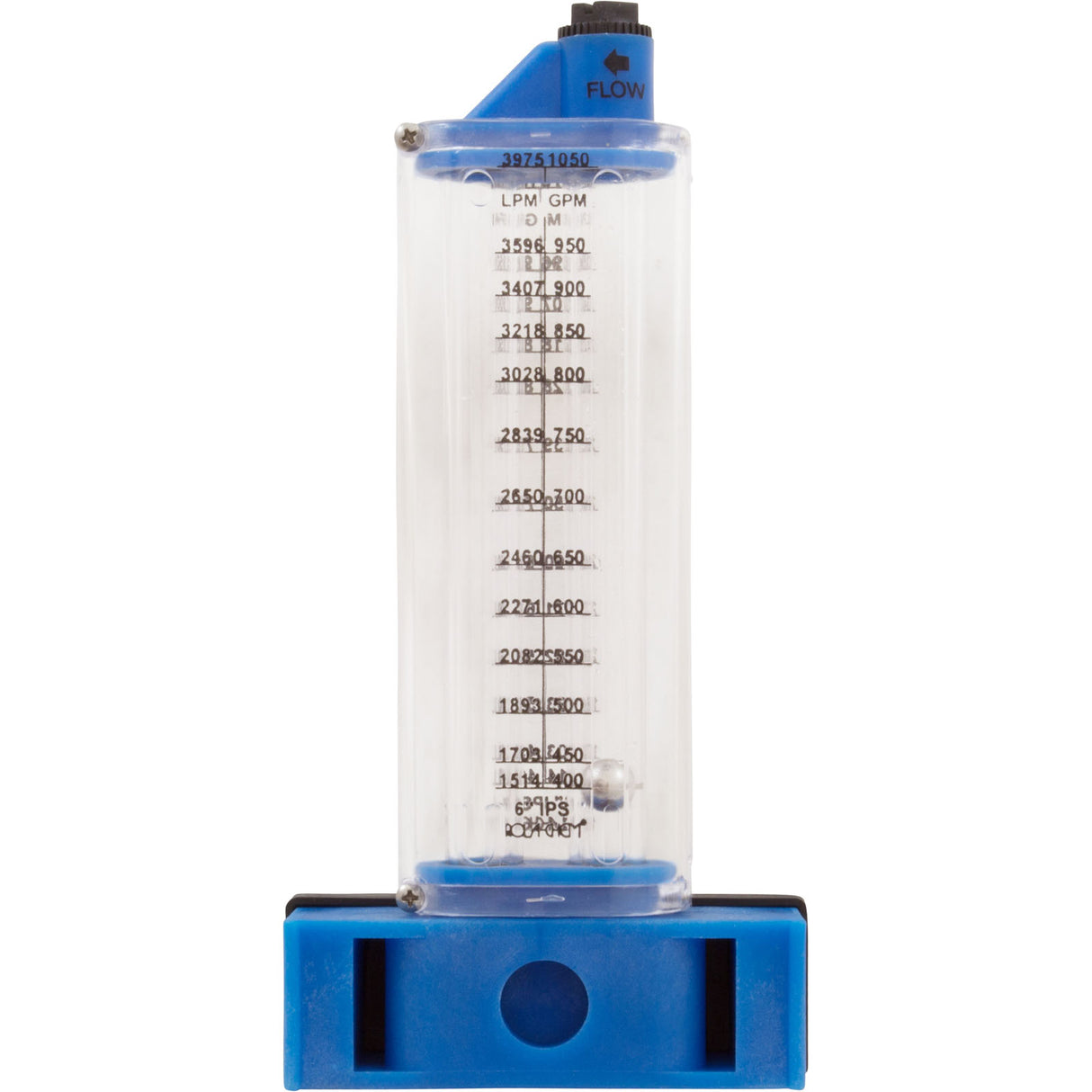 Flowmeter, Rola-Chem Side Mount, 6" PVC, 250-1050 GPM : 570391S - Rola-Chem/Paradise Industries - 757706000871 - PartsForSpas.com