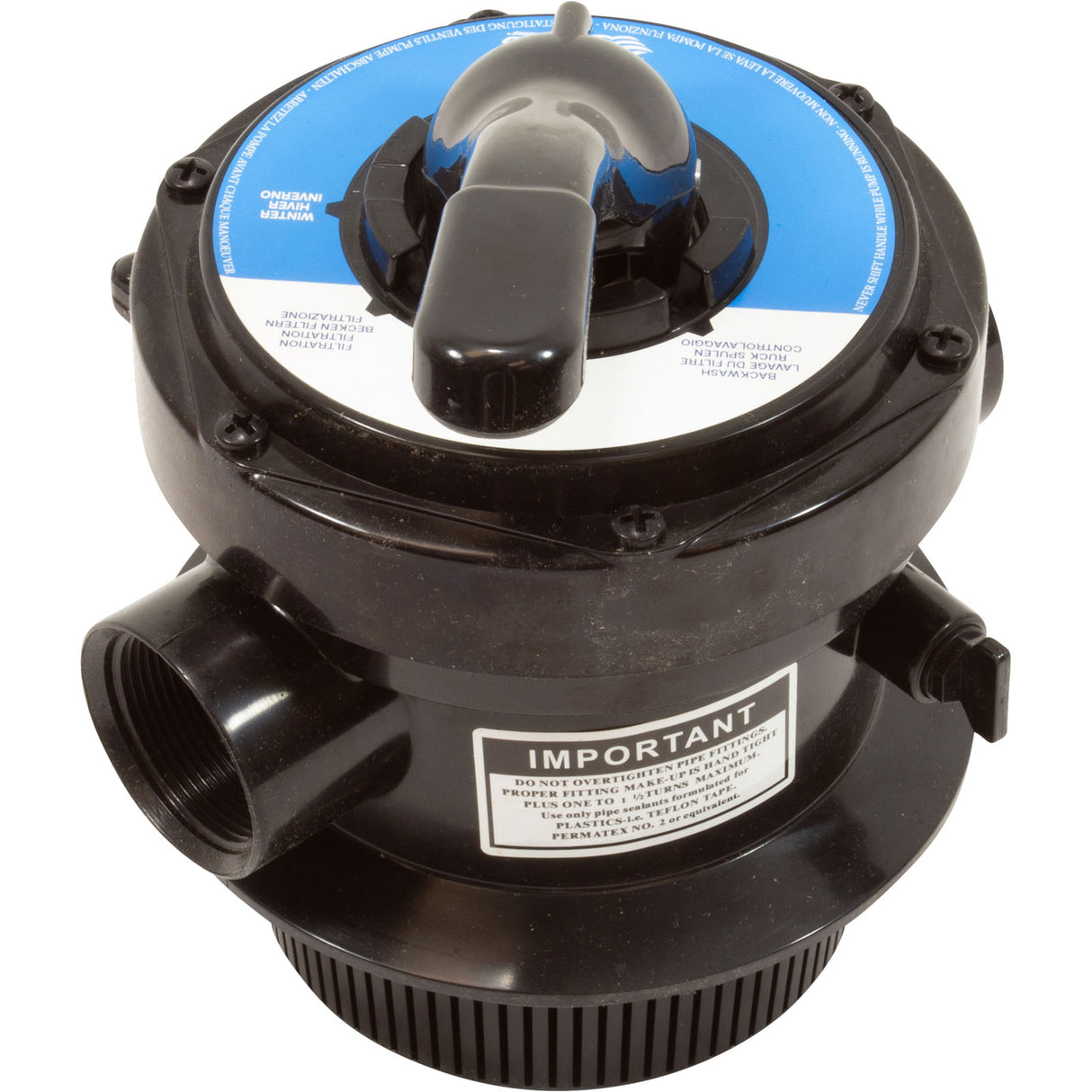 Multiport Valve, AquaPro AL50, 4-Way : 98100-001 - AquaPro Systems - 98100-001 - PartsForSpas.com