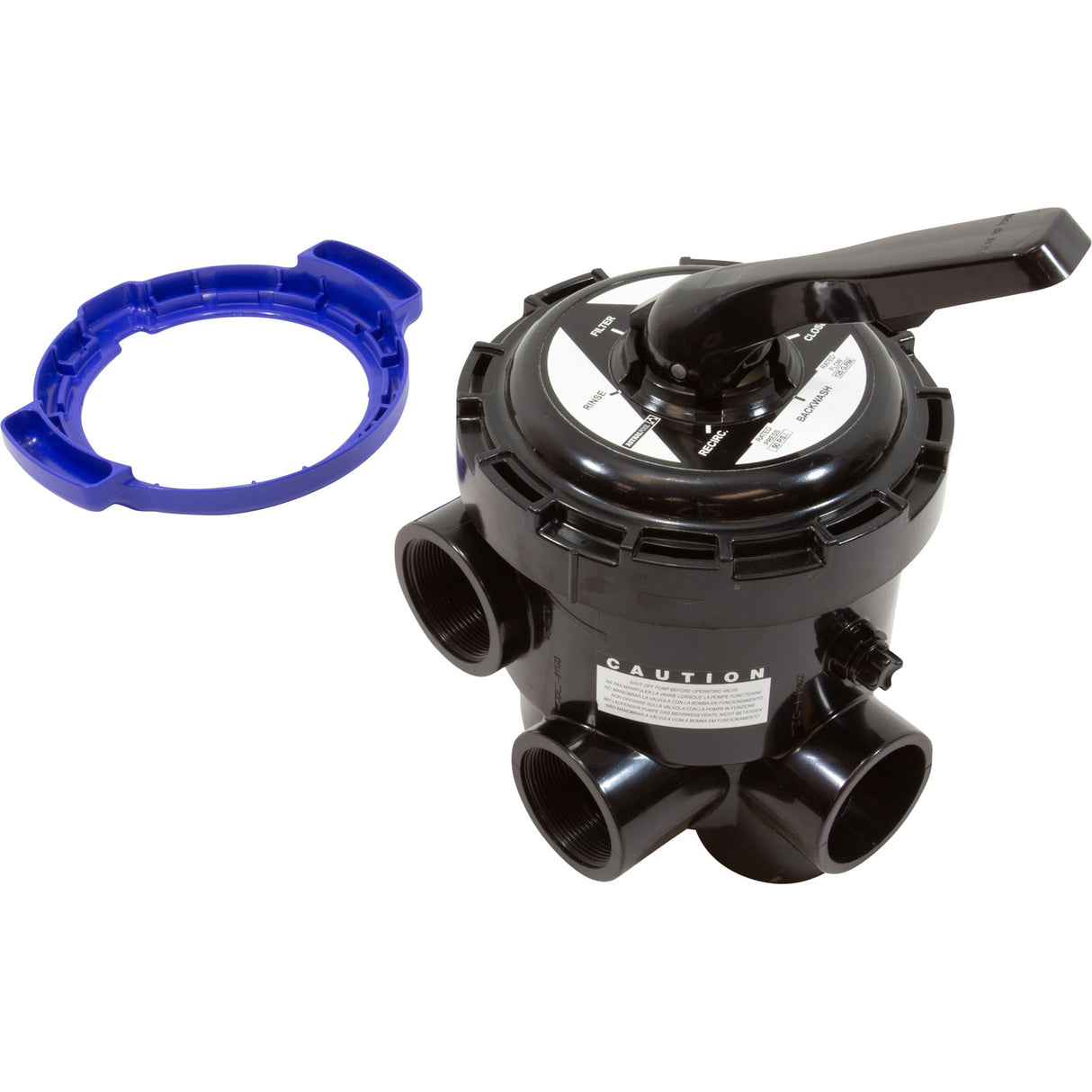 MPV, Astral 2" Side Mount, Universal, No Plumbing, 6 Positon : 30795 - Astral Products/Fluidra - 842038232099 - PartsForSpas.com