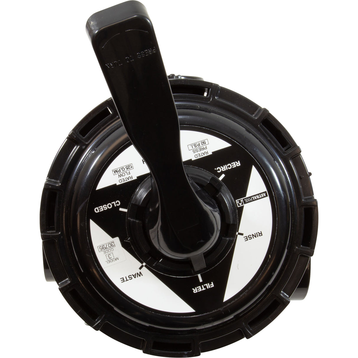 MPV, Astral 2" Side Mount, Universal, No Plumbing, 6 Positon : 30795 - Astral Products/Fluidra - 842038232099 - PartsForSpas.com