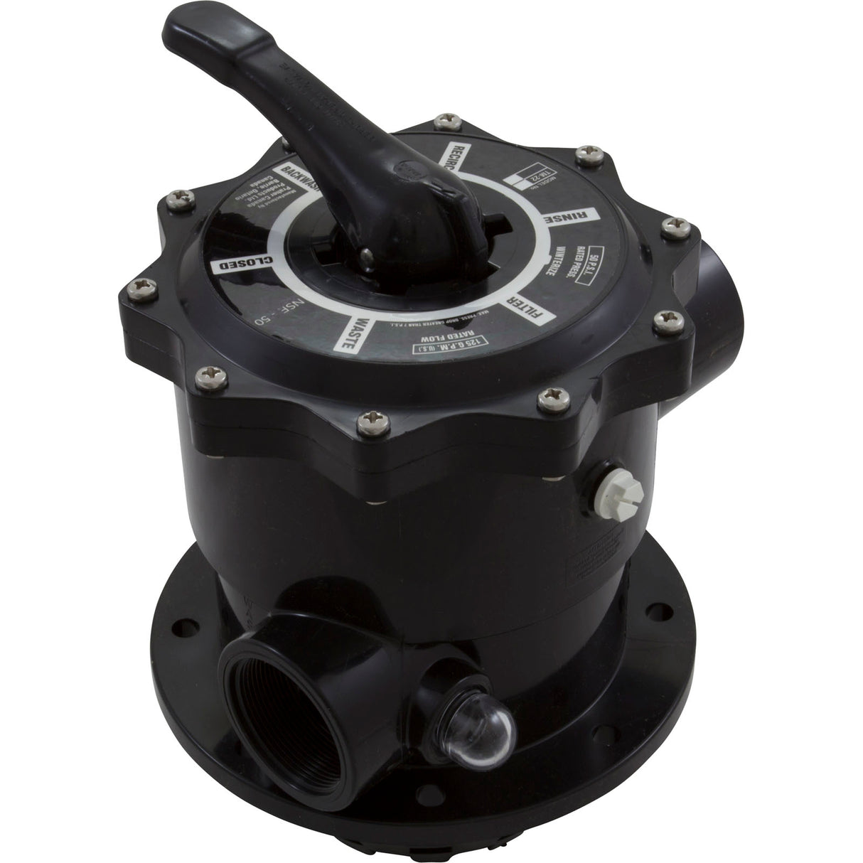 Multiport Valve, Praher TM-22-E, 2" Female Pipe Thread : TM-22-E - Praher Canada Ltd - TM-22-E - PartsForSpas.com