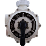 Multiport Valve, Praher SM2-SR3U, 2", w/StaRite Plumbing, Wht : SM2-SR3U - Praher Canada Ltd - SM2-SR3U - PartsForSpas.com