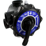 Multiport Valve, Praher SM2-SR2, 2", w/StaRite Plumbing, Blk : SM2-SR2 - Praher Canada Ltd - SM2-SR2 - PartsForSpas.com