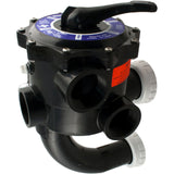 Multiport Valve, Praher SM2-SR2, 2", w/StaRite Plumbing, Blk : SM2-SR2 - Praher Canada Ltd - SM2-SR2 - PartsForSpas.com