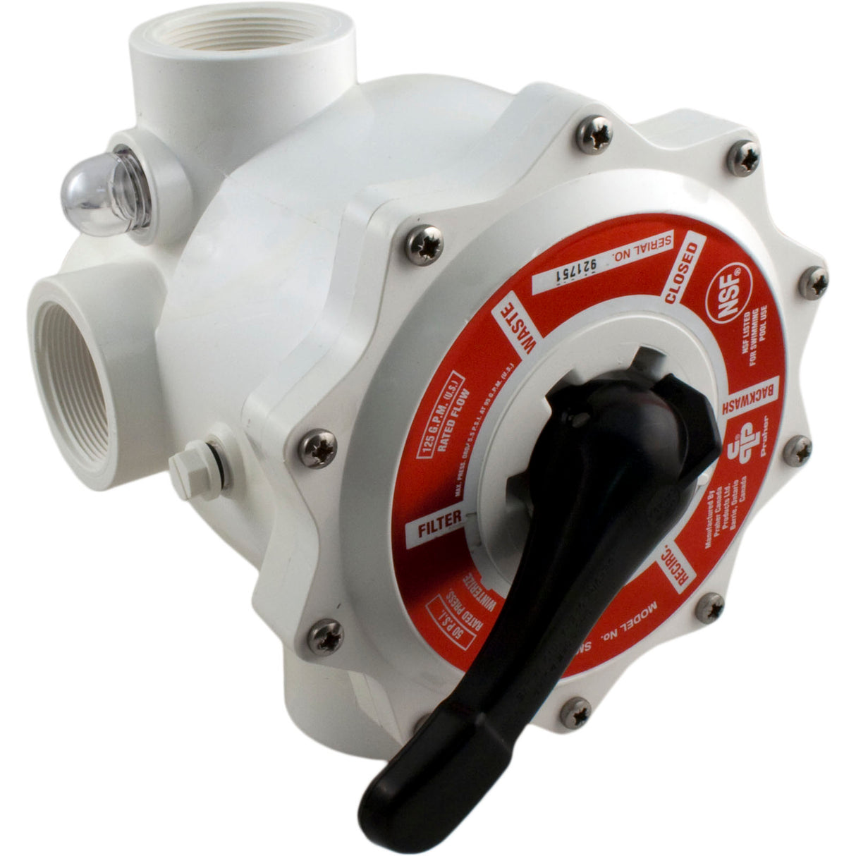 Multiport Valve, Praher SM-20-A0, 2" Female Pipe Thread : SM-20-AO - Praher Canada Ltd - 10885531001682 - PartsForSpas.com