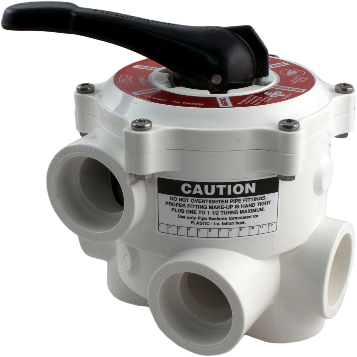 Multiport Valve, Praher SM-10-A0S, 1-1/2" Slip : SM-10-AOS - Praher Canada Ltd - SM-10-AOS - PartsForSpas.com