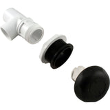 On/Off Valve, Waterway, 1"s x 1"s, Single Port, Black : 600-4361 - Waterway Plastics - 806105102539 - PartsForSpas.com