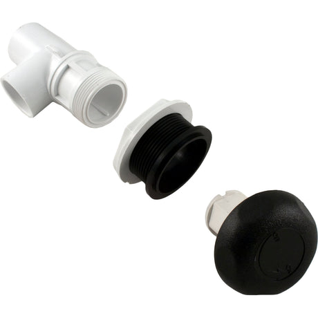 On/Off Valve, Waterway, 1"s x 1"s, Single Port, Black : 600-4361 - Waterway Plastics - 806105102539 - PartsForSpas.com
