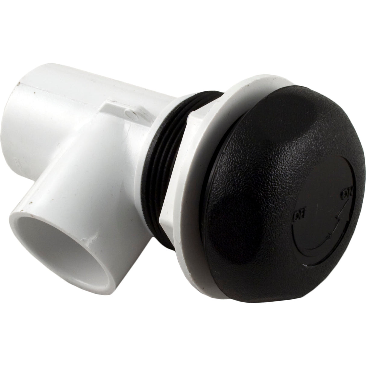 On/Off Valve, Waterway, 1"s x 1"s, Single Port, Black : 600-4361 - Waterway Plastics - 806105102539 - PartsForSpas.com