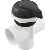 Diverter Valve, WW, 2", 2 Port, Top Mount, Notched, Black : 600-3061 - Waterway Plastics - 806105102058 - PartsForSpas.com