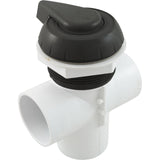 Diverter Valve, WW, 2", 2 Port, Top Mount, Notched, Black : 600-3061 - Waterway Plastics - 806105102058 - PartsForSpas.com