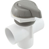 Diverter Valve, WW, 2", 2 Port, Top Mount, Notched, Gray : 600-3067 - Waterway Plastics - 806105102089 - PartsForSpas.com