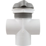 Diverter Valve, WW, 2", 2 Port, Top Mount, Notched, Gray : 600-3067 - Waterway Plastics - 806105102089 - PartsForSpas.com
