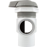 Diverter Valve, WW, 2", 2 Port, Top Mount, Notched, Gray : 600-3067 - Waterway Plastics - 806105102089 - PartsForSpas.com