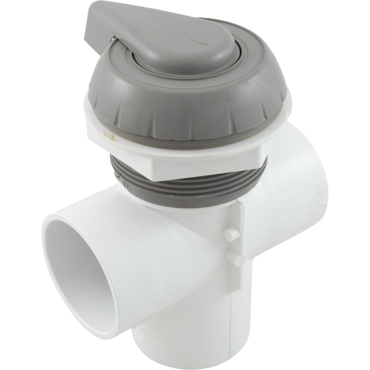Diverter Valve, WW, 2", 2 Port, Top Mount, Notched, Gray : 600-3067 - Waterway Plastics - 806105102089 - PartsForSpas.com