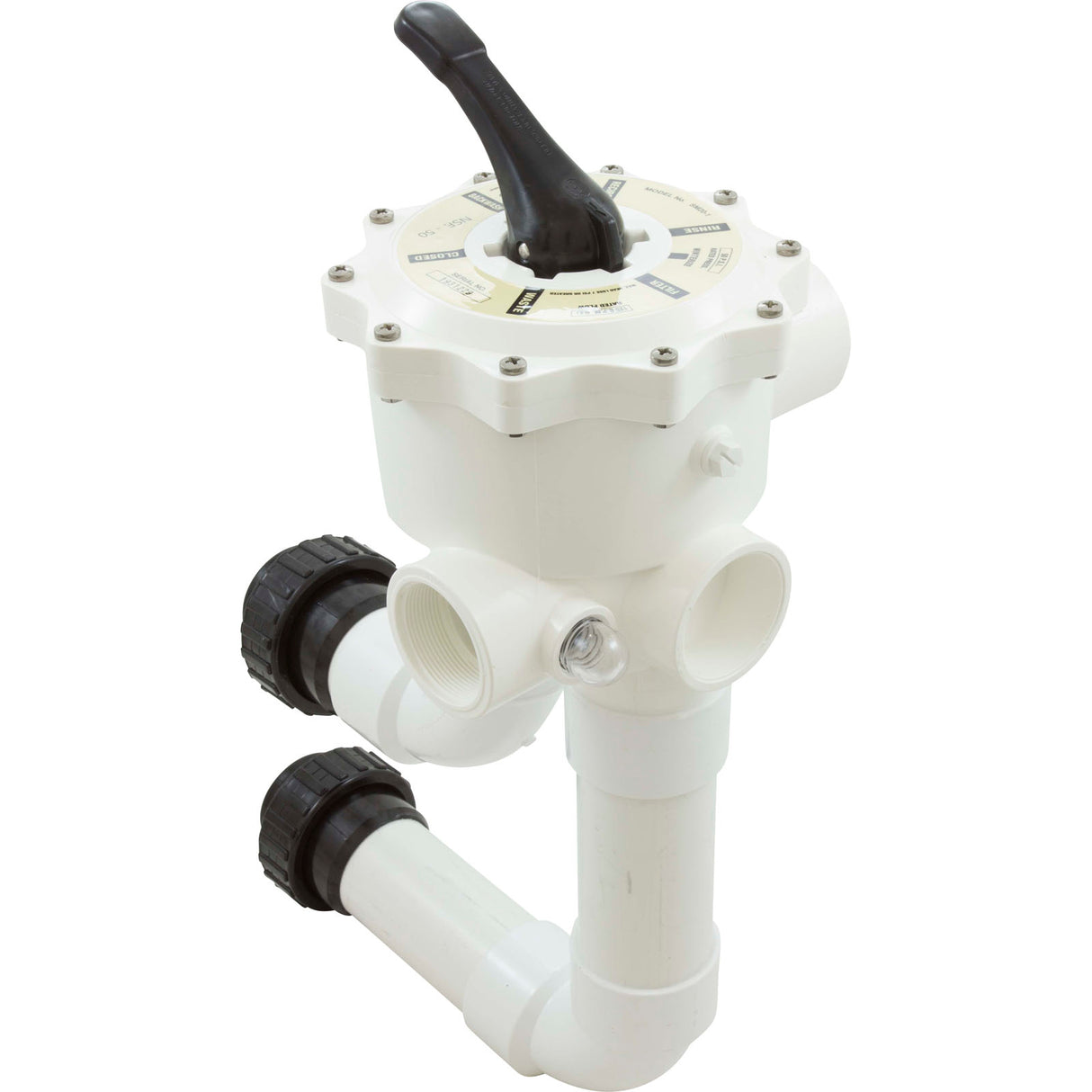 Multiport Valve, Waterway Side Mount, 2"fpt, w/Unions : WVD001 - Waterway Plastics - 806105207142 - PartsForSpas.com