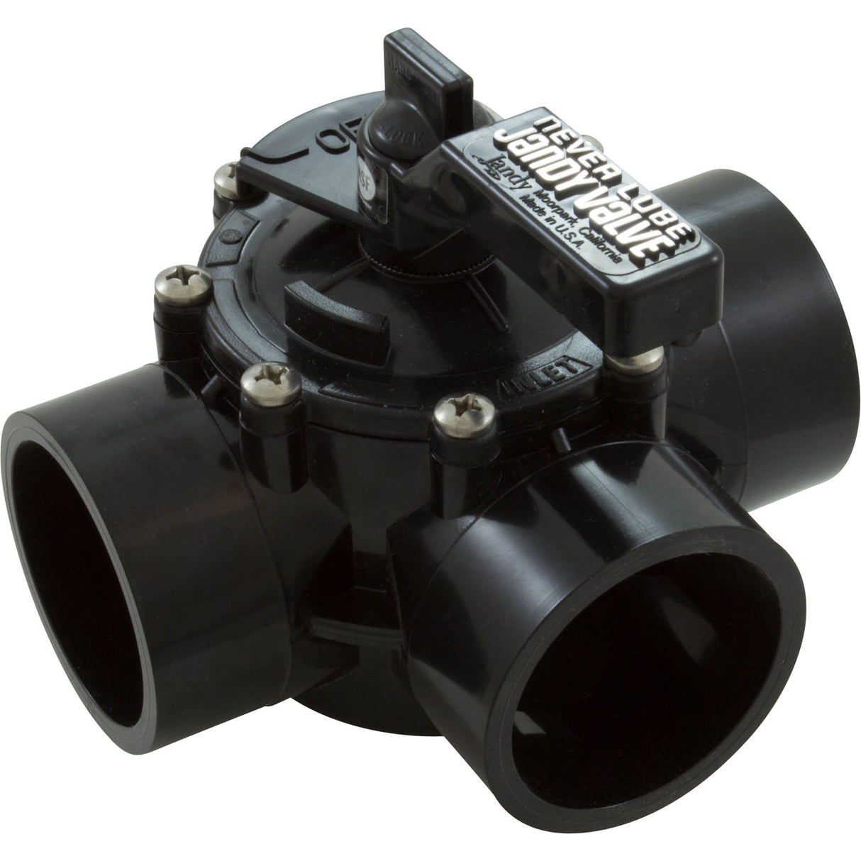 Dvtr Valve, Jandy Neverlube, 2"s/2-1/2"spg, Pos Seal, 3Port, Lrg : 4717 - Jandy/Laars/Zodiac - 052337002066 - PartsForSpas.com