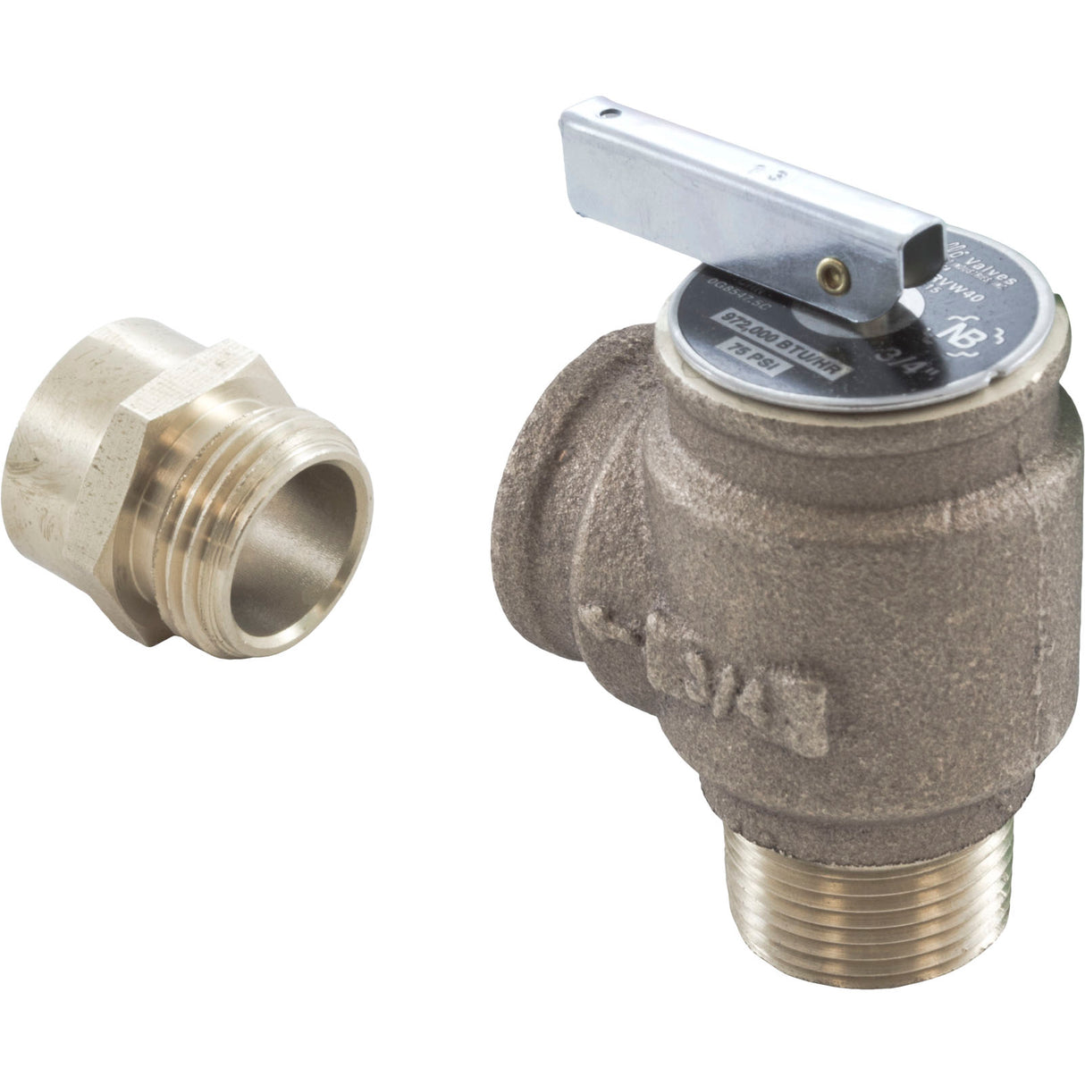 Pressure Relief Valve, Jandy/Zodiac, 3/4" x 3/4", 75psi, polymer : R0336100 - Jandy/Laars/Zodiac - 052337015936 - PartsForSpas.com