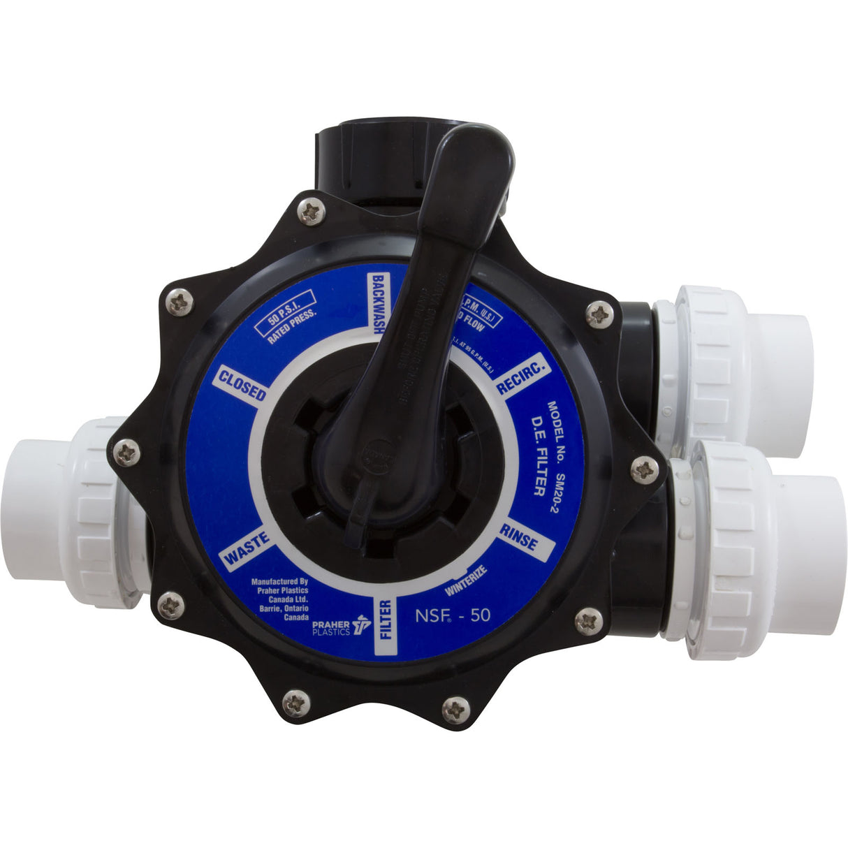 MPV, Jandy/Zodiac SF-S Series, SF24/30/36, 2", Side Mount : A0553645 - Jandy/Zodiac - 052337029025 - PartsForSpas.com
