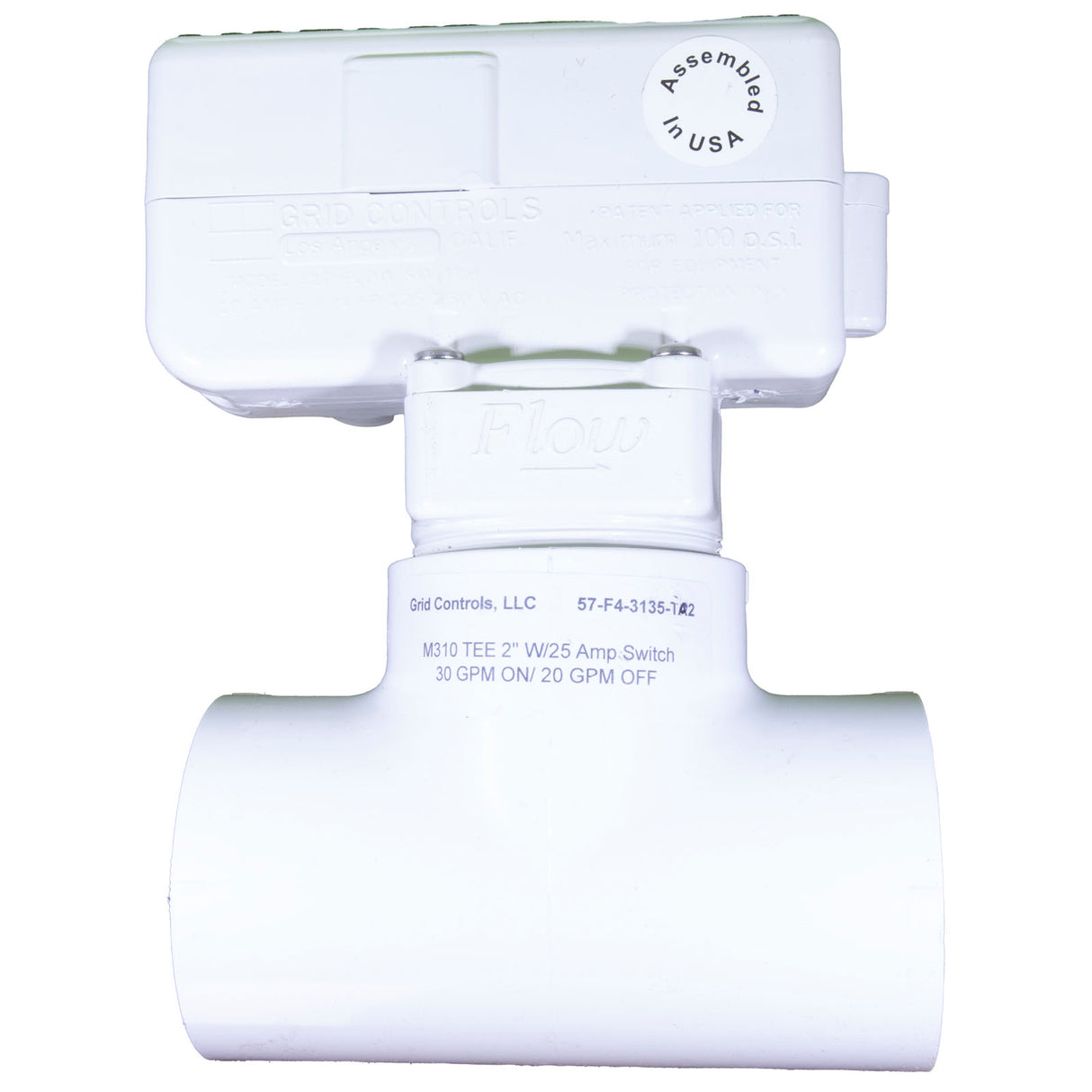 Flow Switch, Grid Controls M-310, 25A, 2"s : 57-F4-3135-T02 - Grid Controls - 57-F4-3135-T02 - PartsForSpas.com