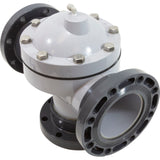 Backwash Valve, Paragon Stark 3-Way, 6", Gry, w/Flanges : V3-06