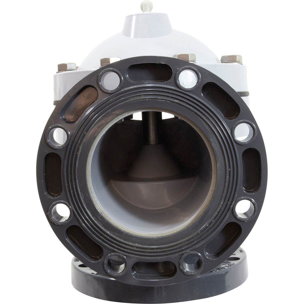 Backwash Valve, Paragon Stark 3-Way, 6", Gry, w/Flanges : V3-06