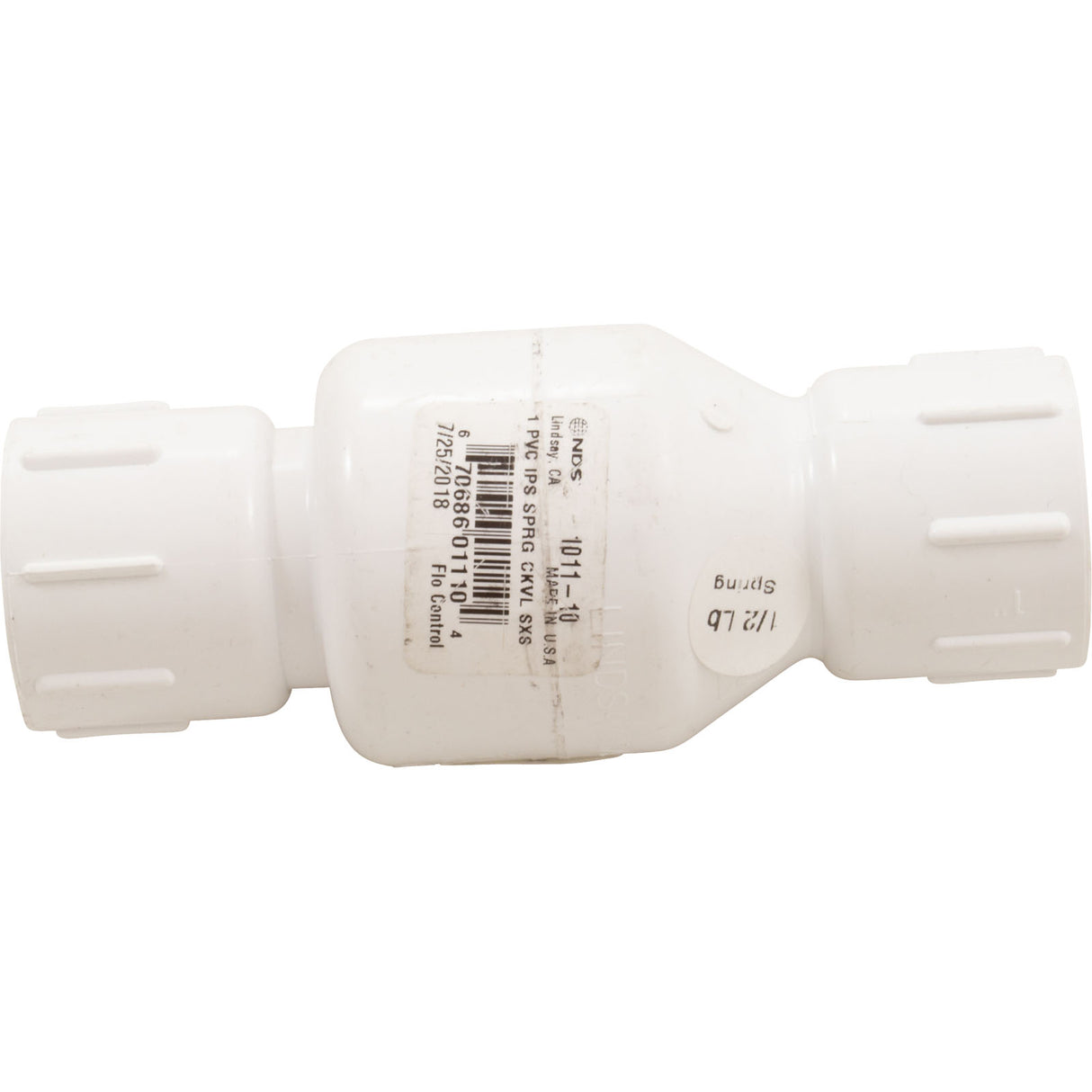 Check Valve, Flo Control 1011, 1"s, 1/2lb, Spring, Water : 1011-10 - Flo Control - 670686011104 - PartsForSpas.com