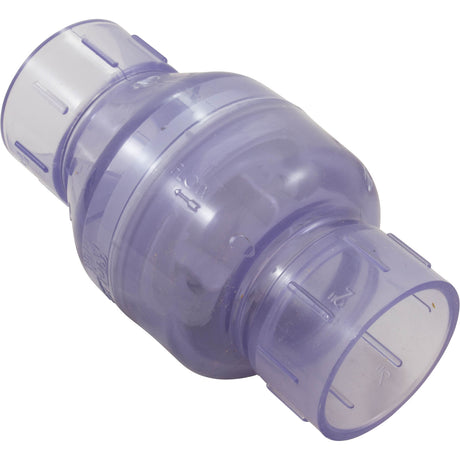 Check Valve, Flo Control 1011, 2"s, 1/2lb, Spring, Water, Clear : 1011C20 - Flo Control - 670686901207 - PartsForSpas.com